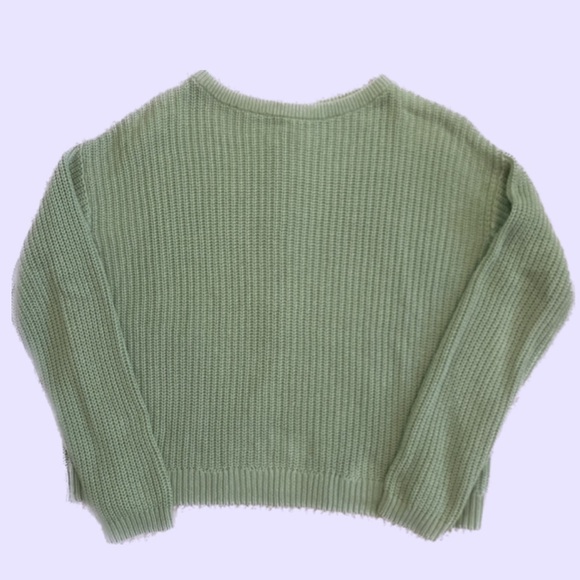 Oversized Green Crewneck Sweater by Reserved - Picture 3 of 5